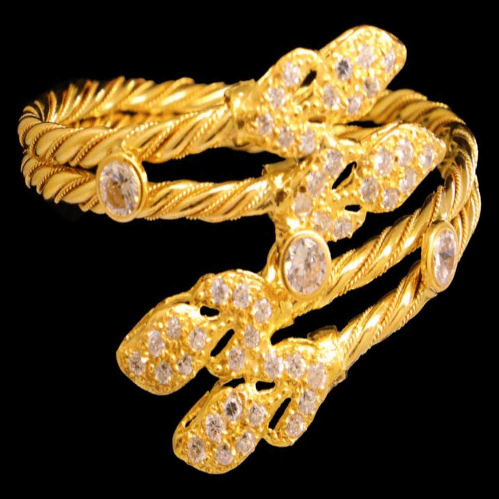 21K Gold Bangle Bracelet